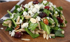 Spinach-Orzo Salad with Toasted Pine Nuts and Dried Cherries